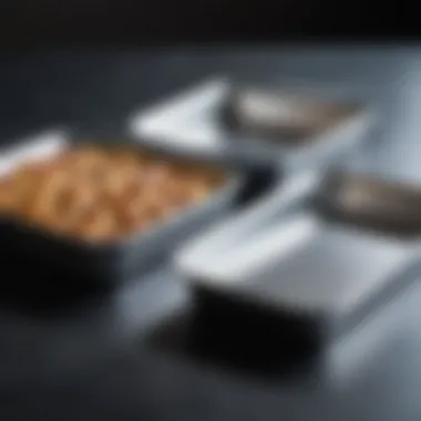 Side-by-side comparison of aluminum baking dishes and alternative materials.