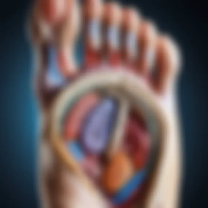 Anatomical diagram highlighting the foot and its unique features