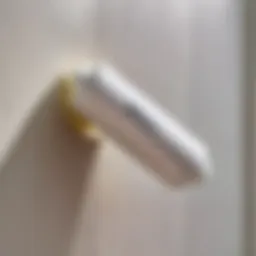 Close up of antiperspirant stick on a bathroom shelf