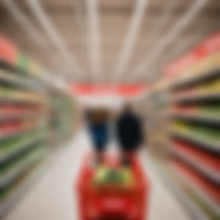 Customers exploring the aisles of the newly opened Auchan store