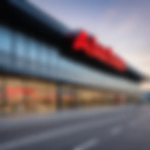 Exterior view of the newly opened Auchan store showcasing its modern architecture