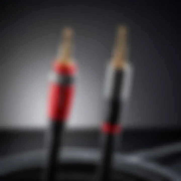 High-quality audio cable showcasing sound quality