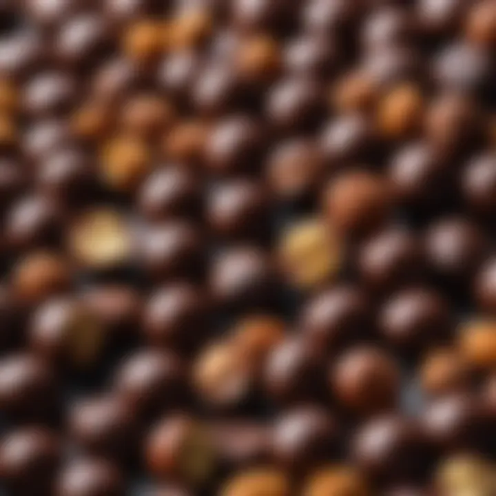 A close-up of Babaevsky chocolate with hazelnuts showcasing its rich texture and ingredients