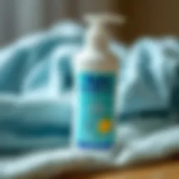 Baby-friendly fabric conditioner in a container