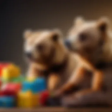 A striking visual of bears in a marketing context.