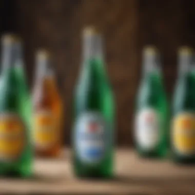 Historic bottles of Beslan mineral water showcasing its rich heritage