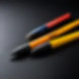 Close-up view of the Bic Round Stick pen showcasing its design features