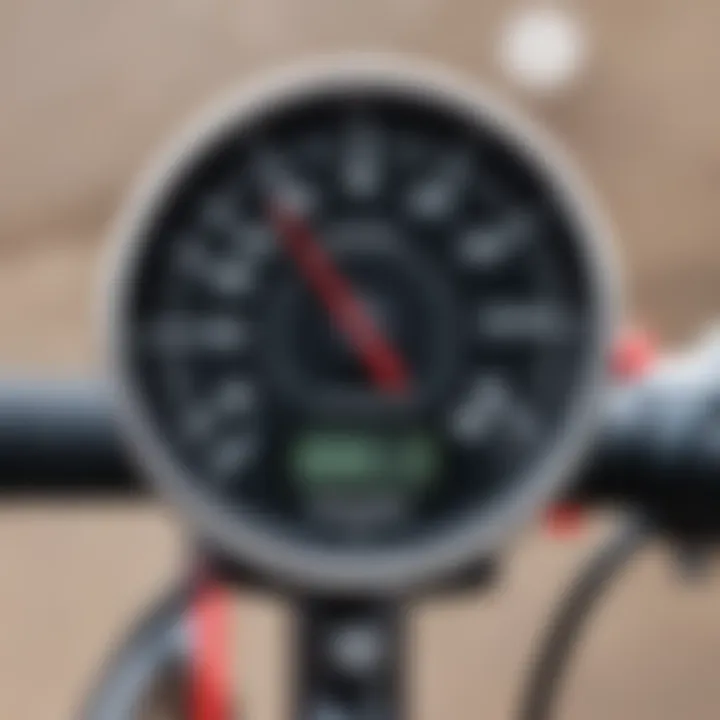 Comparison chart of bicycle speedometer features