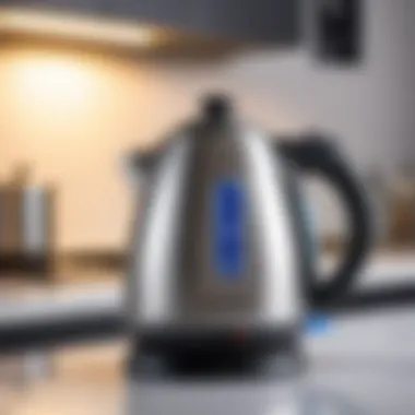 Energy-efficient electric kettle in action