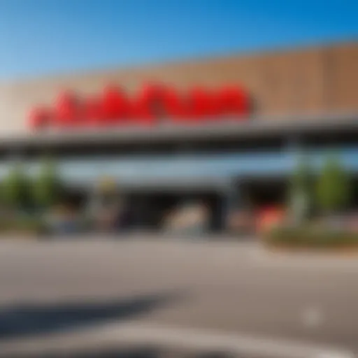 Overview of the Auchan Mega Khimki store exterior