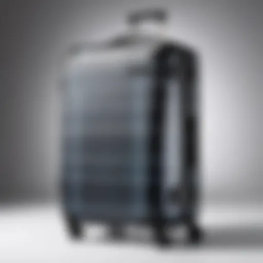 Large checked bag showcasing contemporary design and functionality