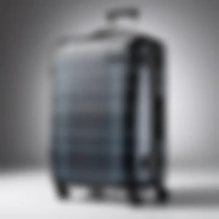 Large checked bag showcasing contemporary design and functionality