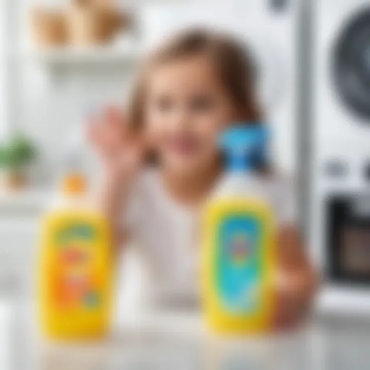 Gentle formula for children's laundry detergent