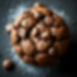 Decadent chocolate cookie with a rich texture