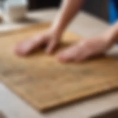 Simple cleaning method for bamboo sushi mat