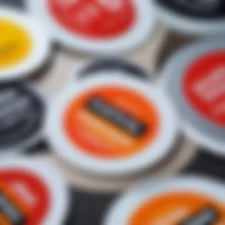 Close-up of soft stickers showcasing material quality