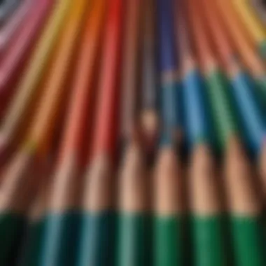 A detailed comparison chart of colored pencil brands and their qualities.