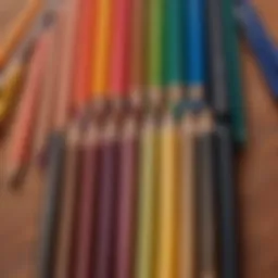 Vibrant colored pencil set showcasing a variety of hues