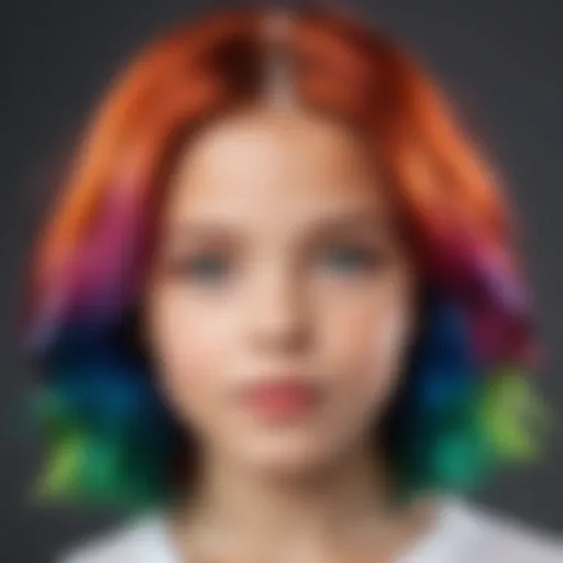 Vibrant hair colors for kids