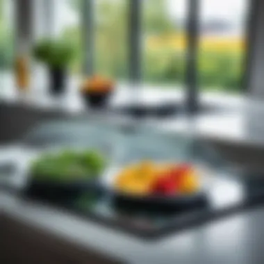 Sustainable kitchen practices with glass covers supporting eco-friendly choices