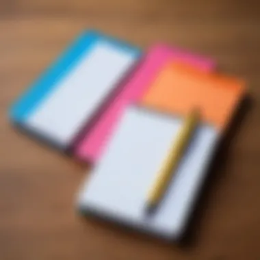 Colorful notepad and pen sets for children