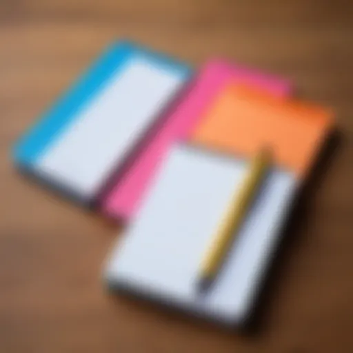 Colorful notepad and pen sets for children