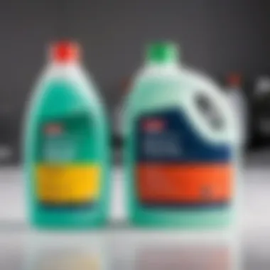 Graph showing the effectiveness of different cleaning agents