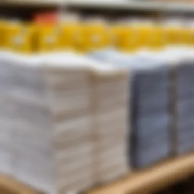Affordable Napkin Selections for Budget-Conscious Buyers Cost-effective napkin options displayed in a retail setting.