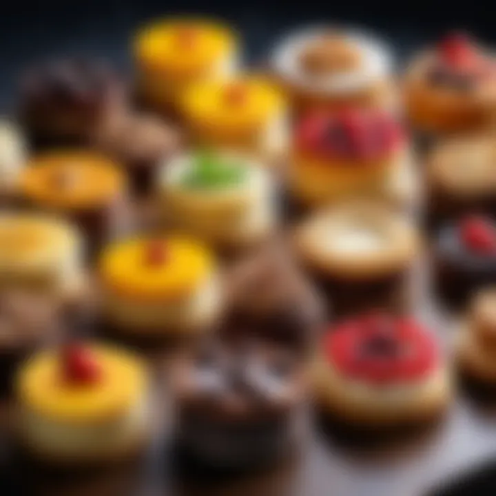 An artistic display of traditional desserts from various cultures