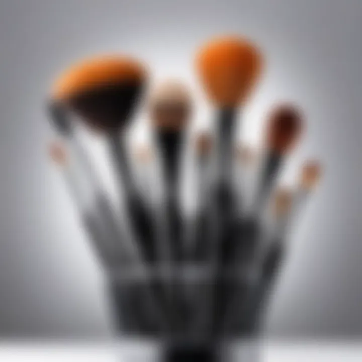 Proper disinfection of makeup brushes