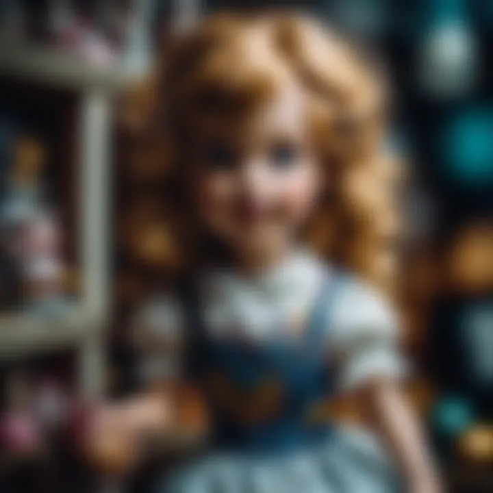 Doll Alice in a playful setting