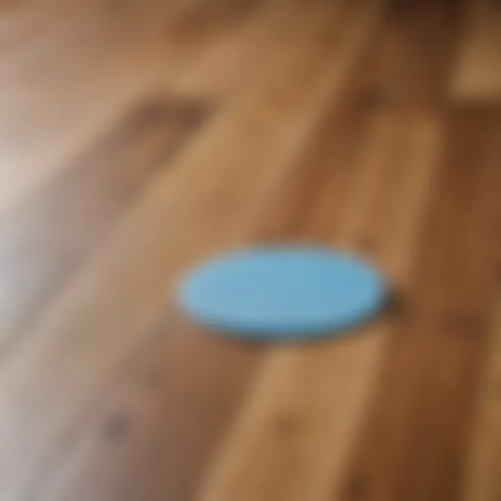 Durable silicone pads protecting wooden floors