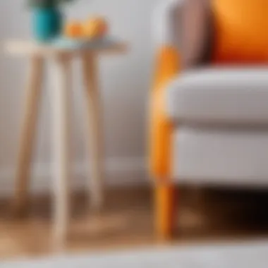 Easy installation of soft stickers on furniture legs