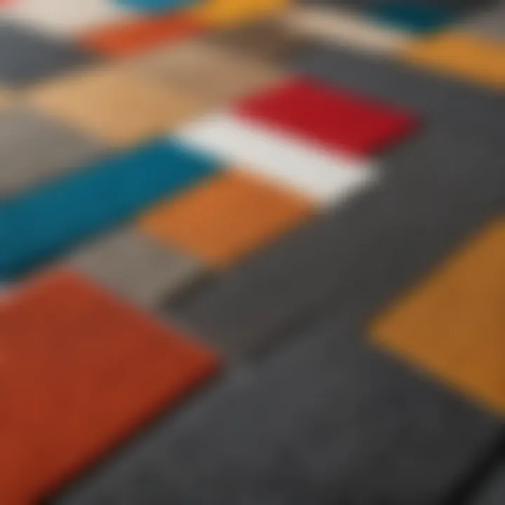 Variety of materials used in entrance mats