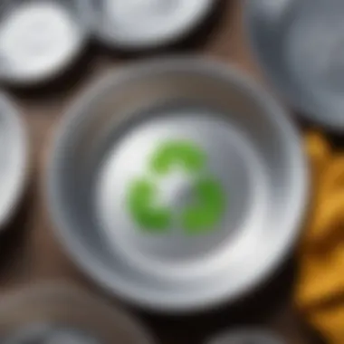 Illustration of recycling symbols emphasizing the environmental benefits of aluminum.