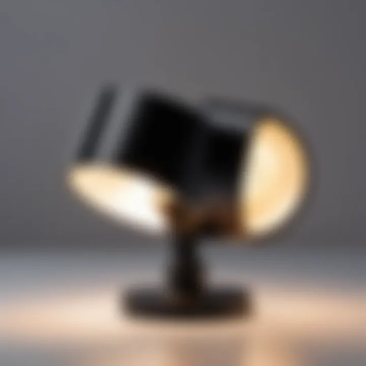 Modern battery-powered lamp showcasing innovative design