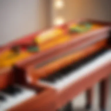 An array of different types of toy pianos available on the market