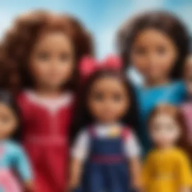 Diverse dolls representing different cultures, promoting inclusivity and understanding.