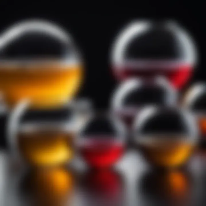 Variety of glass sphere vases reflecting current market trends