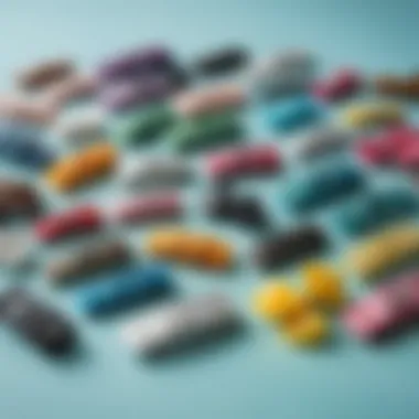 A selection of hair clips arranged neatly, representing choices for different hair types