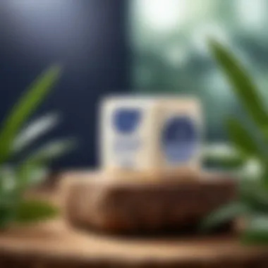 Sustainable packaging of Nivea soap in an eco-friendly setting