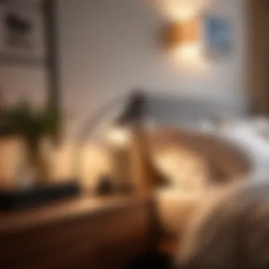 Aesthetic Philips lighting design in a cozy bedroom