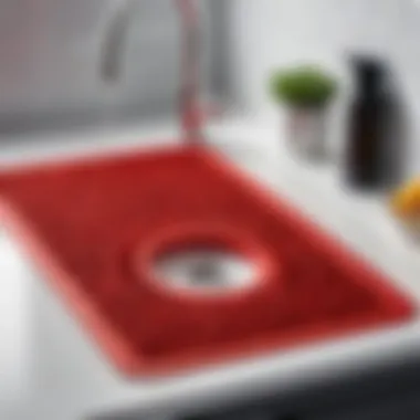 Stylish silicone kitchen sink mat