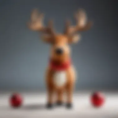 Modern design variations of reindeer toys