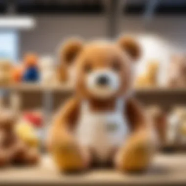 An infographic depicting IKEA's sustainability practices in the production of plush toys.