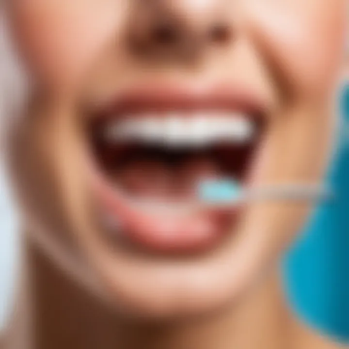 Visual representation of oral hygiene benefits linked to Exxe toothpaste