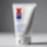 Close-up of Exxe toothpaste tube showcasing its design