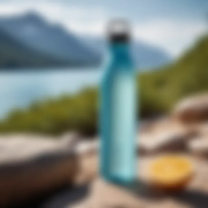 A stylish water bottle designed for fitness enthusiasts