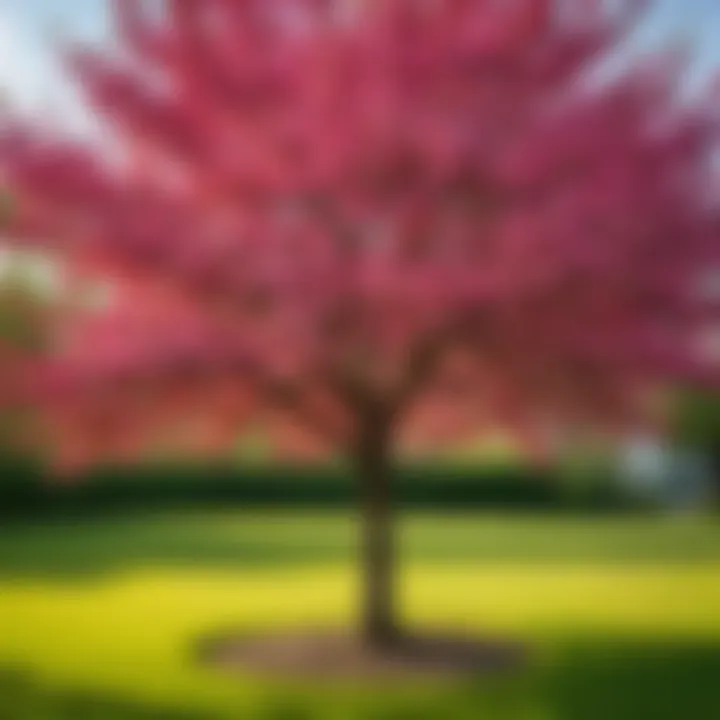 Vibrant flowering tree in full bloom