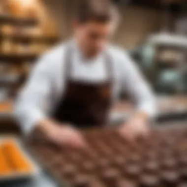 Artisan chocolate-making techniques used by Fox.